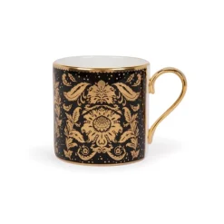 Royal Collection Shop Acanthus Black Coffee Cup And Saucer