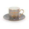 Royal Collection Shop Acanthus Grey Coffee Cup And Saucer