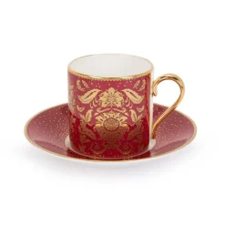 Royal Collection Shop Acanthus Pink Coffee Cup And Saucer