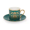 Royal Collection Shop Acanthus Teal Coffee Cup And Saucer