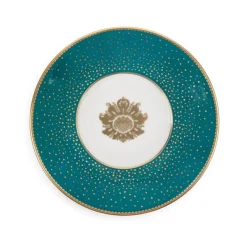 Royal Collection Shop Acanthus Teal Coffee Cup And Saucer