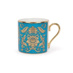 Royal Collection Shop Acanthus Turquoise Coffee Cup And Saucer