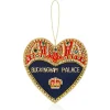 Royal Collection Shop Buckingham Palace Navy And Red Heart Decoration