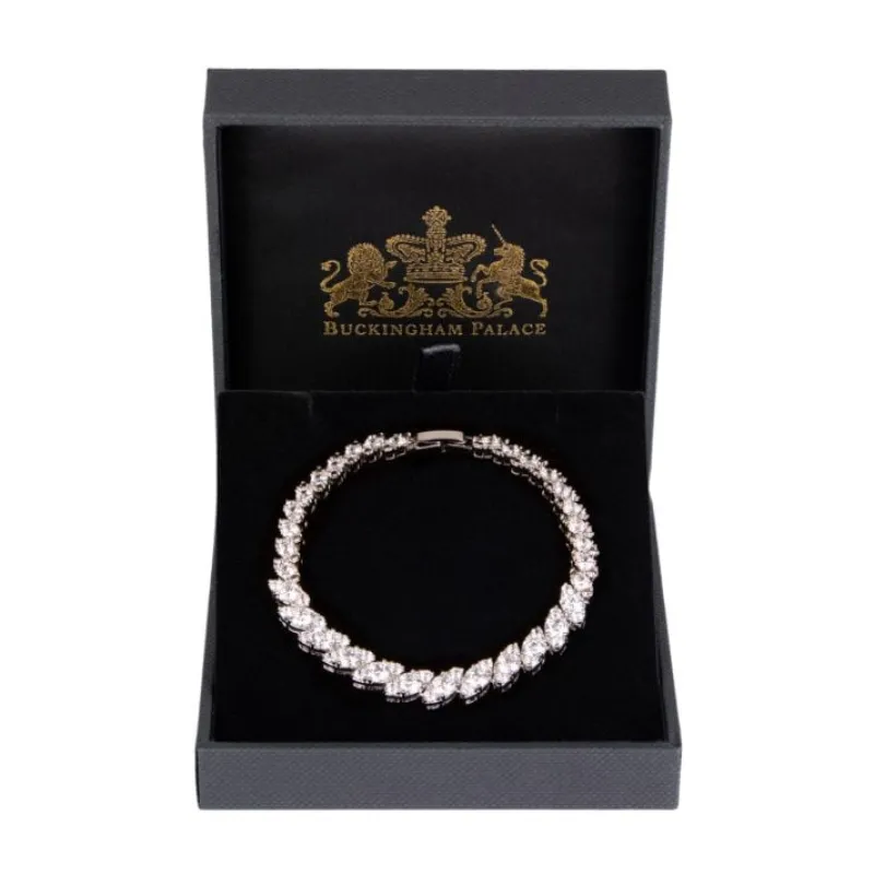 Royal Collection Shop Buckingham Palace Slim Oval Crystal Bracelet