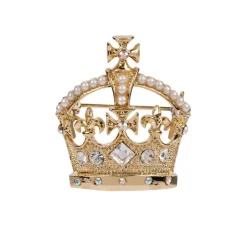 Royal Collection Shop Gold Crown Brooch