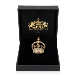 Royal Collection Shop Gold Crown Brooch