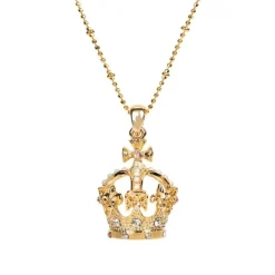 Royal Collection Shop Gold Crown Necklace