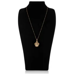Royal Collection Shop Gold Crown Necklace