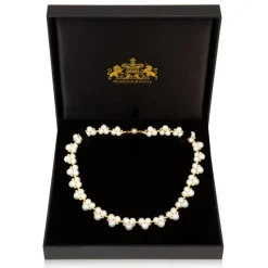Royal Collection Shop Gold Hematite And White Pearl Collar
