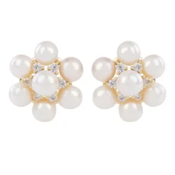 Royal Collection Shop Holbein Pearl Flower Stud Earrings