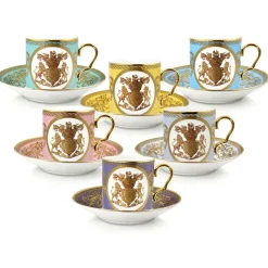Royal Collection Shop Lustre Pastel Coffee Cup And Saucer Set