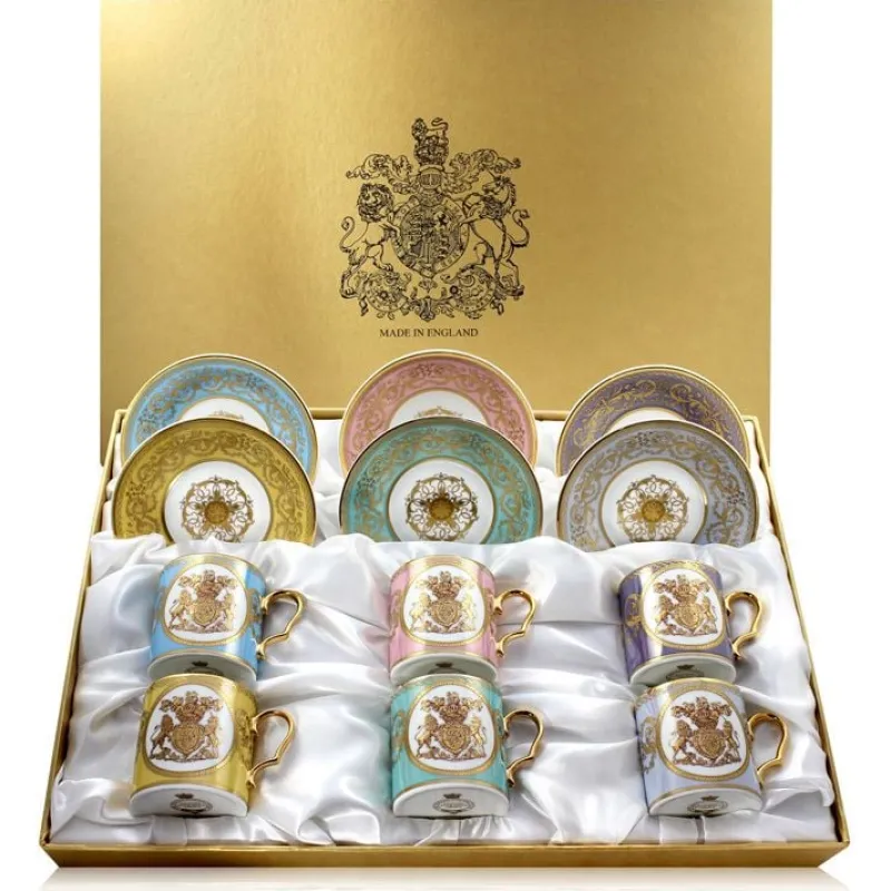 Royal Collection Shop Lustre Pastel Coffee Cup And Saucer Set