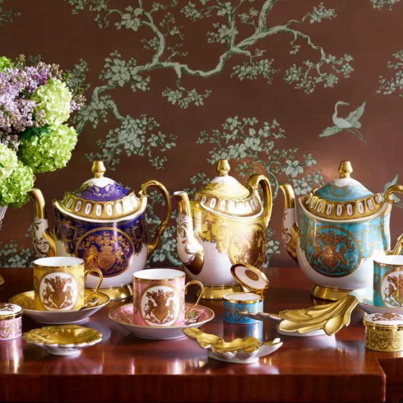 Royal Collection Shop Lustre Pastel Coffee Cup And Saucer Set