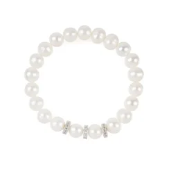 Royal Collection Shop Pearl And Crystal Disc Bracelet