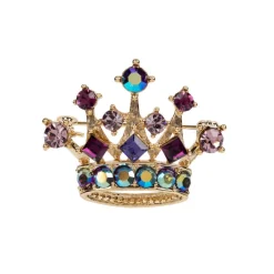 Royal Collection Shop Purple And Gold Crown Brooch