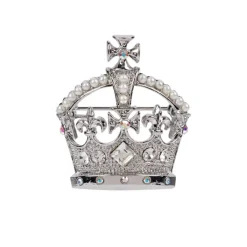 Royal Collection Shop Silver Crown Brooch
