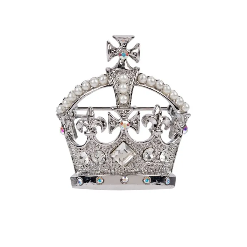 Royal Collection Shop Silver Crown Brooch