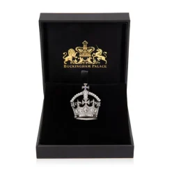 Royal Collection Shop Silver Crown Brooch