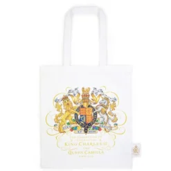 Royal Collection Shop The Coronation White Tote Bag