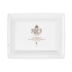 Royal Collection Shop The King'S 75Th Birthday Limited Edition Red Tray