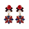 Royal Collection Shop Vicki Sarge Red, White And Blue Large Drop Earrings